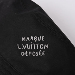 Very Good Condition LOUIS VUITTON Bucket Hat Monogram Blast M5273L Black Hat Water Repellent Cap Reversible Used 4a001938
