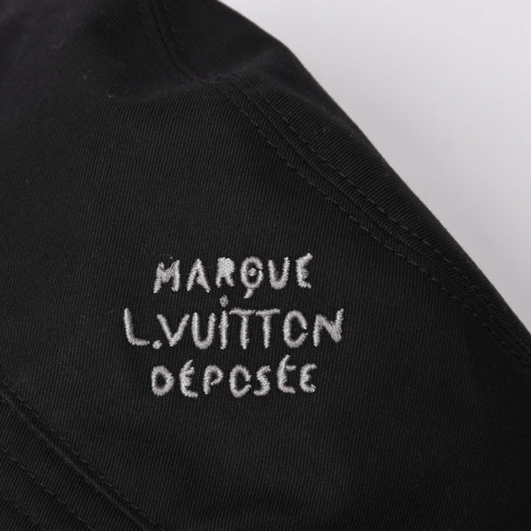 Very Good Condition LOUIS VUITTON Bucket Hat Monogram Blast M5273L Black Hat Water Repellent Cap Reversible Used 4a001938