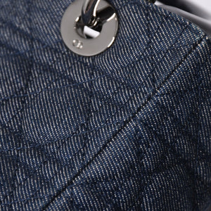 ChristianDior Lady Dior Canage Handbag Denim Leather Good Condition Used 4a002100