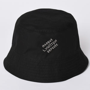Very Good Condition LOUIS VUITTON Bucket Hat Monogram Blast M5273L Black Hat Water Repellent Cap Reversible Used 4a001938