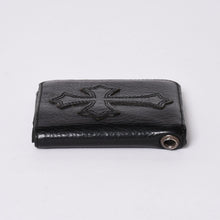 画像をギャラリービューアに読み込む, 極美品 CHROME HEARTS クロムハーツ DR DIGIACOMO ウォレット 二つ折り クロスパッチ ディジャコモ 財布 黒 中古 4a002362