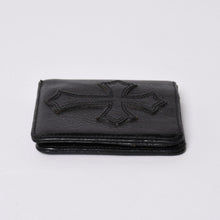 画像をギャラリービューアに読み込む, 極美品 CHROME HEARTS クロムハーツ DR DIGIACOMO ウォレット 二つ折り クロスパッチ ディジャコモ 財布 黒 中古 4a002362