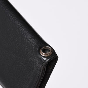 Very Good Condition CHROME HEARTS DR DIGIACOMO Wallet Bifold Cross Patch Digiacomo Wallet Black Used 4a002362