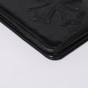 Very Good Condition CHROME HEARTS DR DIGIACOMO Wallet Bifold Cross Patch Digiacomo Wallet Black Used 4a002362