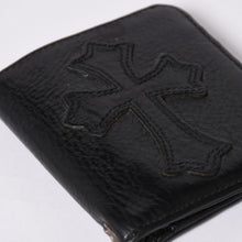 画像をギャラリービューアに読み込む, 極美品 CHROME HEARTS クロムハーツ DR DIGIACOMO ウォレット 二つ折り クロスパッチ ディジャコモ 財布 黒 中古 4a002362