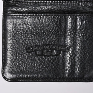 Very Good Condition CHROME HEARTS DR DIGIACOMO Wallet Bifold Cross Patch Digiacomo Wallet Black Used 4a002362