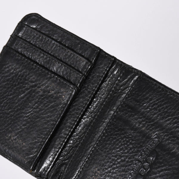 Very Good Condition CHROME HEARTS DR DIGIACOMO Wallet Bifold Cross Patch Digiacomo Wallet Black Used 4a002362