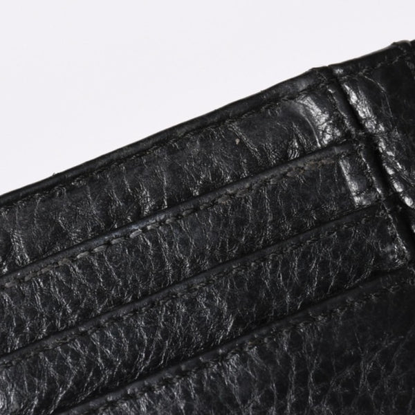 Very Good Condition CHROME HEARTS DR DIGIACOMO Wallet Bifold Cross Patch Digiacomo Wallet Black Used 4a002362
