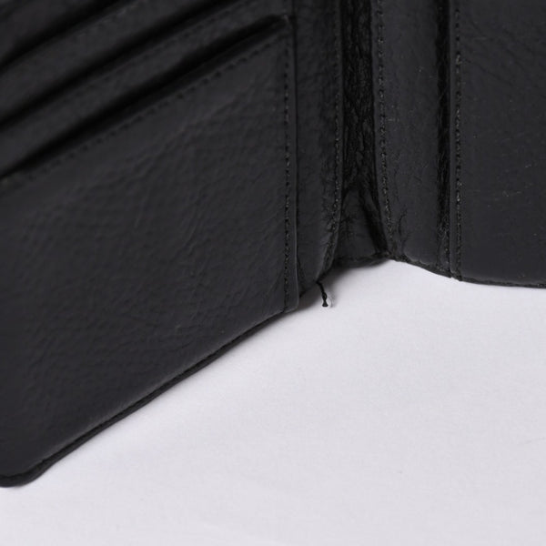 Very Good Condition CHROME HEARTS DR DIGIACOMO Wallet Bifold Cross Patch Digiacomo Wallet Black Used 4a002362