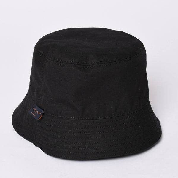 Very Good Condition LOUIS VUITTON Bucket Hat Monogram Blast M5273L Black Hat Water Repellent Cap Reversible Used 4a001938