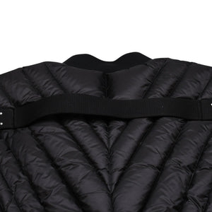 極美品 MONCLER モンクレール Rick Owens リックオウエンス ブラック ダウンジャケット シルバー金具 中古 4a001947