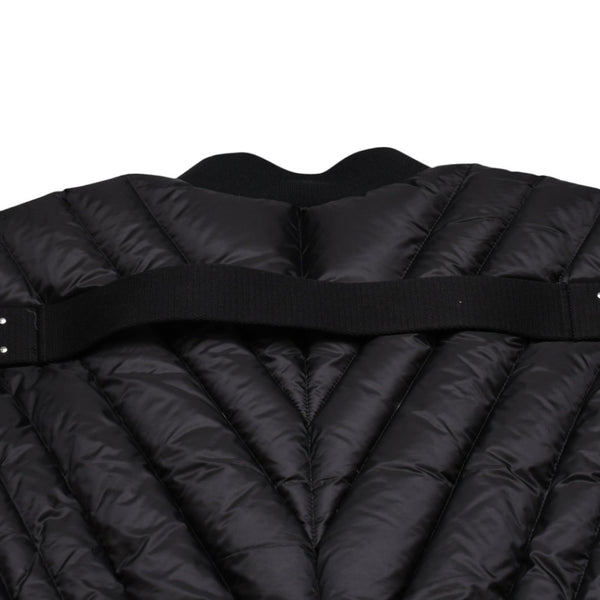 極美品 MONCLER モンクレール Rick Owens リックオウエンス ブラック ダウンジャケット シルバー金具 中古 4a001947