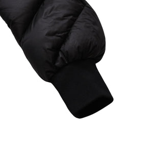 極美品 MONCLER モンクレール Rick Owens リックオウエンス ブラック ダウンジャケット シルバー金具 中古 4a001947