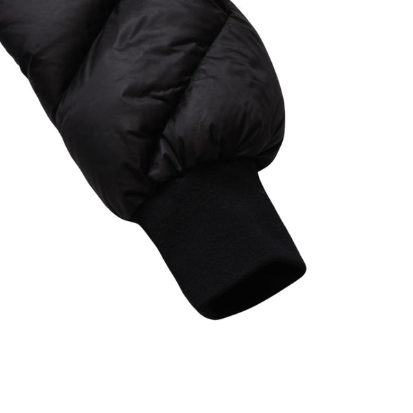 極美品 MONCLER モンクレール Rick Owens リックオウエンス ブラック ダウンジャケット シルバー金具 中古 4a001947