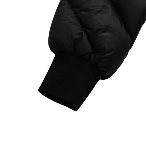 極美品 MONCLER モンクレール Rick Owens リックオウエンス ブラック ダウンジャケット シルバー金具 中古 4a001947