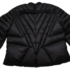 極美品 MONCLER モンクレール Rick Owens リックオウエンス ブラック ダウンジャケット シルバー金具 中古 4a001947