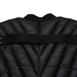 極美品 MONCLER モンクレール Rick Owens リックオウエンス ブラック ダウンジャケット シルバー金具 中古 4a001947