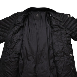 極美品 MONCLER モンクレール Rick Owens リックオウエンス ブラック ダウンジャケット シルバー金具 中古 4a001947