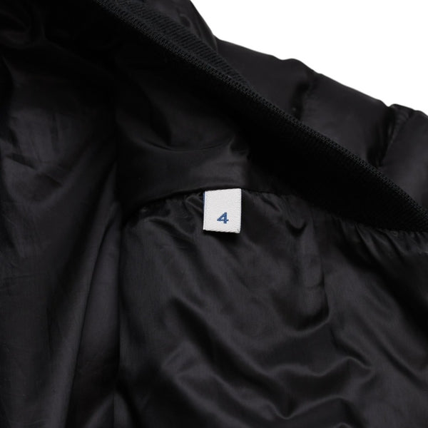 極美品 MONCLER モンクレール Rick Owens リックオウエンス ブラック ダウンジャケット シルバー金具 中古 4a001947