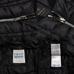 極美品 MONCLER モンクレール Rick Owens リックオウエンス ブラック ダウンジャケット シルバー金具 中古 4a001947