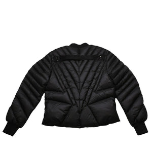 極美品 MONCLER モンクレール Rick Owens リックオウエンス ブラック ダウンジャケット シルバー金具 中古 4a001947