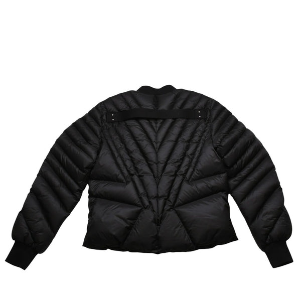 極美品 MONCLER モンクレール Rick Owens リックオウエンス ブラック ダウンジャケット シルバー金具 中古 4a001947