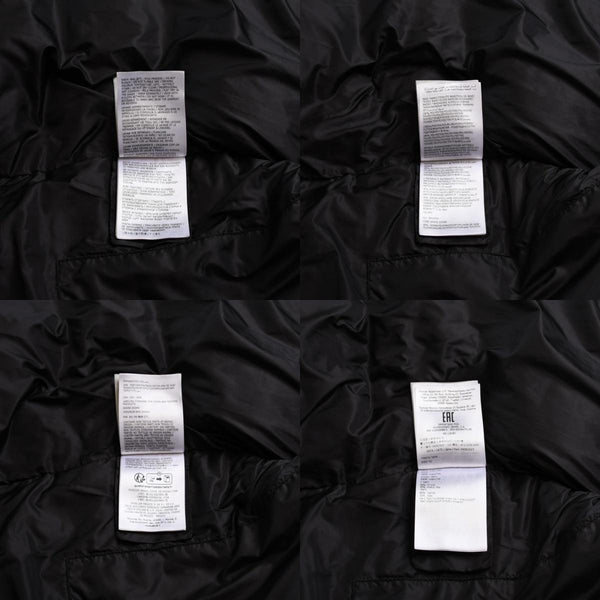 極美品 MONCLER モンクレール Rick Owens リックオウエンス ブラック ダウンジャケット シルバー金具 中古 4a001947