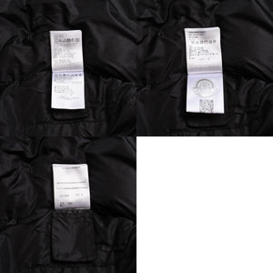 極美品 MONCLER モンクレール Rick Owens リックオウエンス ブラック ダウンジャケット シルバー金具 中古 4a001947
