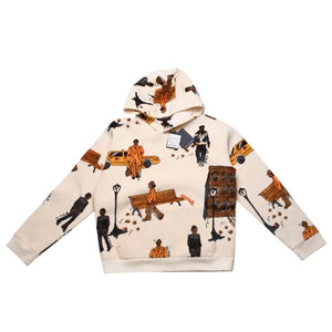 Very good condition LOUIS VUITTON New Yorker's Parka Sweatshirt White CA 36929 Used 4a001957