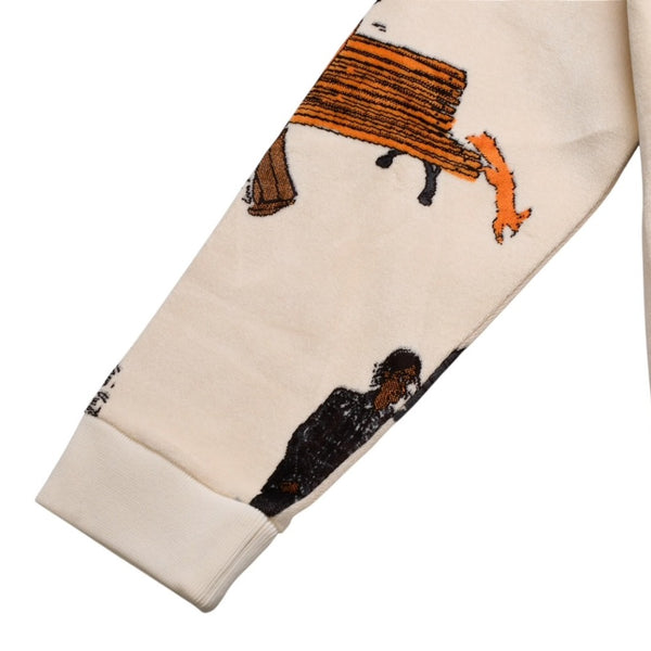 Very good condition LOUIS VUITTON New Yorker's Parka Sweatshirt White CA 36929 Used 4a001957