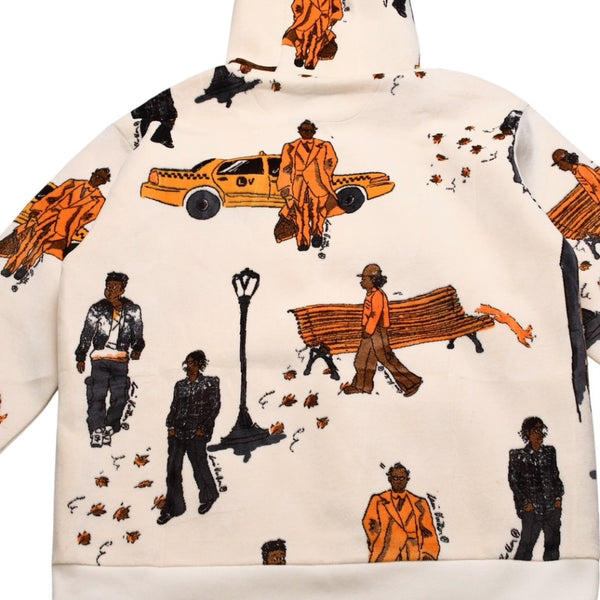 Very good condition LOUIS VUITTON New Yorker's Parka Sweatshirt White CA 36929 Used 4a001957