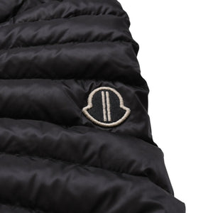 極美品 MONCLER モンクレール Rick Owens リックオウエンス ブラック ダウンジャケット シルバー金具 中古 4a001947
