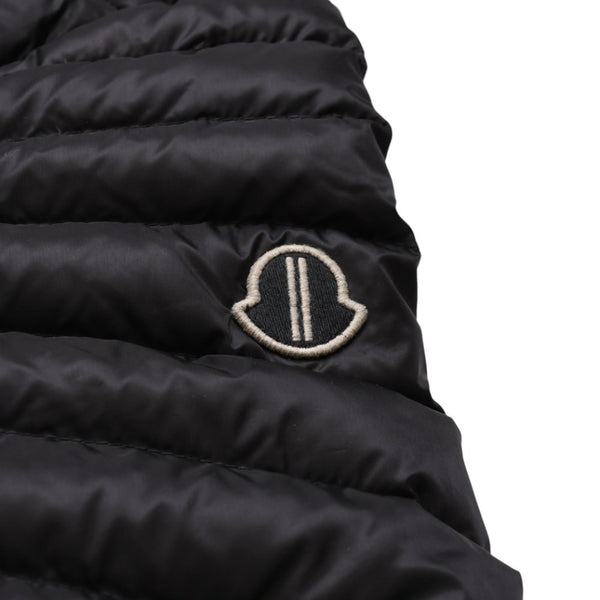 極美品 MONCLER モンクレール Rick Owens リックオウエンス ブラック ダウンジャケット シルバー金具 中古 4a001947