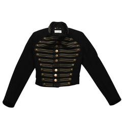 SAINT LAURENT PARIS Saint Laurent Napoleon Jacket Hedi Slimane Period Black Gold Hardware Size 34 Good Condition Used 4a001946