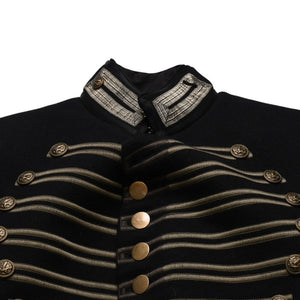 SAINT LAURENT PARIS Saint Laurent Napoleon Jacket Hedi Slimane Period Black Gold Hardware Size 34 Good Condition Used 4a001946