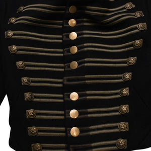 SAINT LAURENT PARIS Saint Laurent Napoleon Jacket Hedi Slimane Period Black Gold Hardware Size 34 Good Condition Used 4a001946