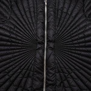 極美品 MONCLER モンクレール Rick Owens リックオウエンス ブラック ダウンジャケット シルバー金具 中古 4a001947