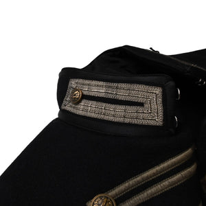 SAINT LAURENT PARIS Saint Laurent Napoleon Jacket Hedi Slimane Period Black Gold Hardware Size 34 Good Condition Used 4a001946