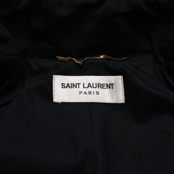 SAINT LAURENT PARIS Saint Laurent Napoleon Jacket Hedi Slimane Period Black Gold Hardware Size 34 Good Condition Used 4a001946