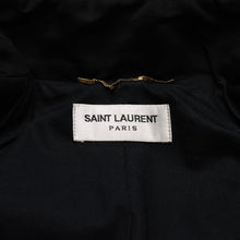 画像をギャラリービューアに読み込む, SAINT LAURENT PARIS サンローラン ナポレオンジャケット エディ・スリマン期 ブラック ゴールド金具 サイズ34 美品 中古 4a001946