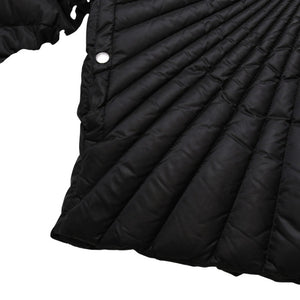 極美品 MONCLER モンクレール Rick Owens リックオウエンス ブラック ダウンジャケット シルバー金具 中古 4a001947
