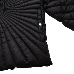極美品 MONCLER モンクレール Rick Owens リックオウエンス ブラック ダウンジャケット シルバー金具 中古 4a001947