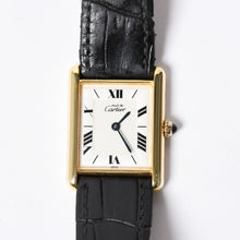 画像をギャラリービューアに読み込む, CARTIER カルティエ MUST TANK LM マストタンク LM 腕時計 重量約30.46g W1009554 クォーツ ヴェルメイユ シルバー925 美品 中古 4a001795