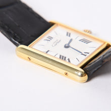 画像をギャラリービューアに読み込む, CARTIER カルティエ MUST TANK LM マストタンク LM 腕時計 重量約30.46g W1009554 クォーツ ヴェルメイユ シルバー925 美品 中古 4a001795