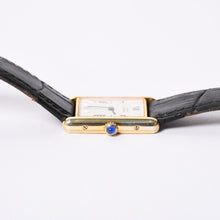 画像をギャラリービューアに読み込む, CARTIER カルティエ MUST TANK LM マストタンク LM 腕時計 重量約30.46g W1009554 クォーツ ヴェルメイユ シルバー925 美品 中古 4a001795