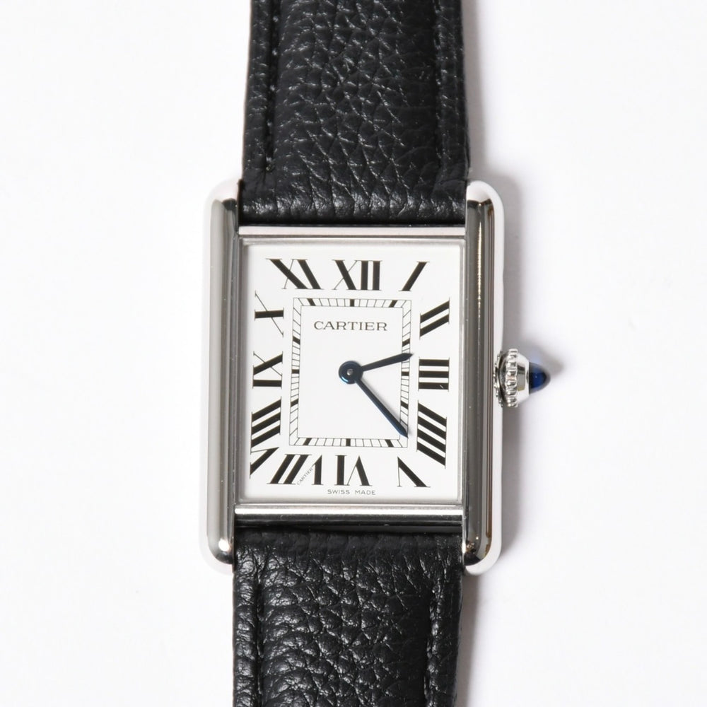 極美品 CARTIER カルティエ TANK MUST LM タンク マストLM 腕時計 重量約30.98g WSTA0041 ステンレススチール クォーツ 中古 4a001790