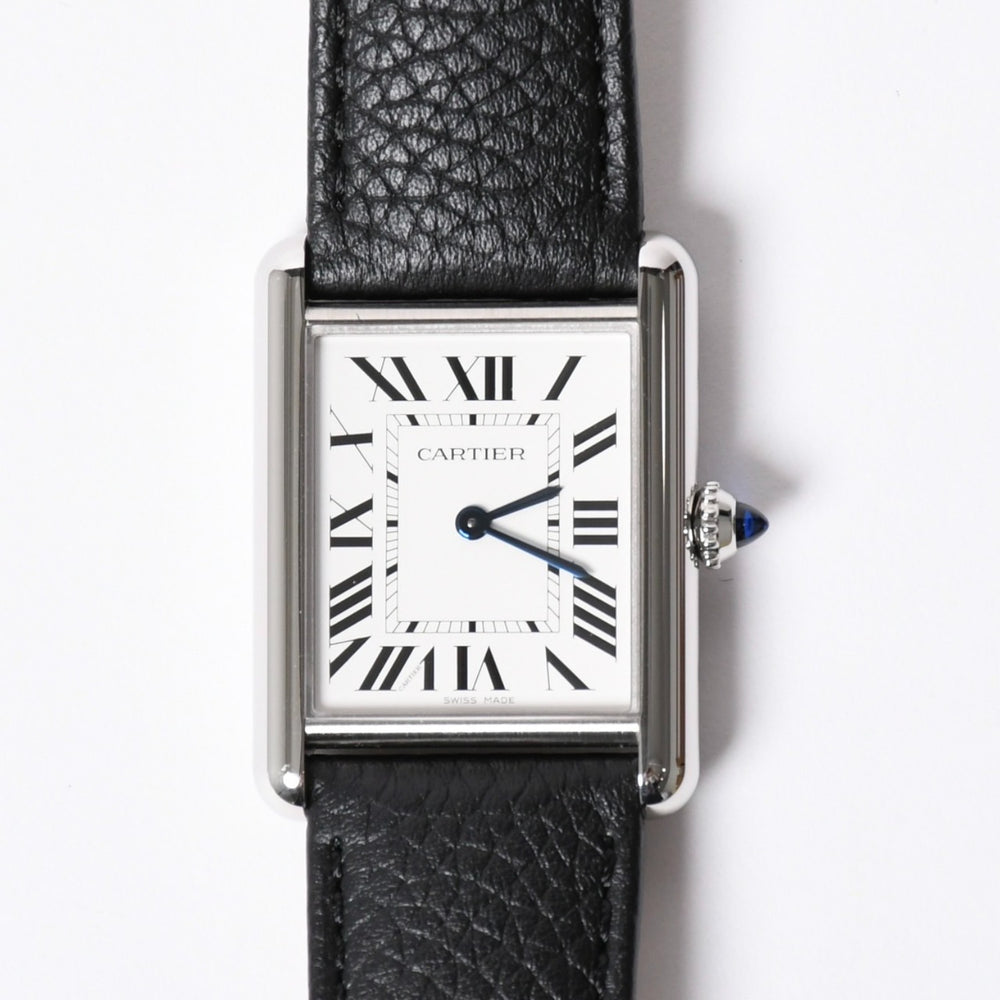 極美品 CARTIER カルティエ TANK MUST LM タンク マストLM 腕時計 重量約31.75g WSTA0041 ステンレススチール クォーツ 中古 4a001800