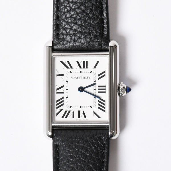 極美品 CARTIER カルティエ TANK MUST LM タンク マストLM 腕時計 重量約31.75g WSTA0041 ステンレススチール クォーツ 中古 4a001800