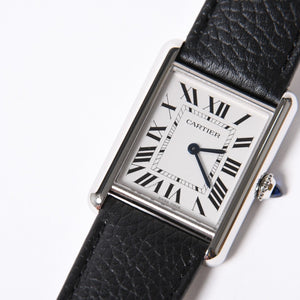 極美品 CARTIER カルティエ TANK MUST LM タンク マストLM 腕時計 重量約31.75g WSTA0041 ステンレススチール クォーツ 中古 4a001800