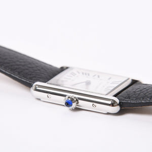 極美品 CARTIER カルティエ TANK MUST LM タンク マストLM 腕時計 重量約31.75g WSTA0041 ステンレススチール クォーツ 中古 4a001800